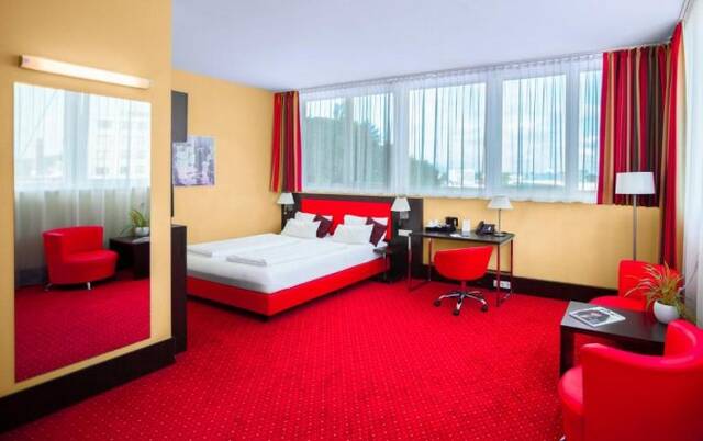 Slaapkamer van hotel Best Western Plus Amedia Art in Salzburg